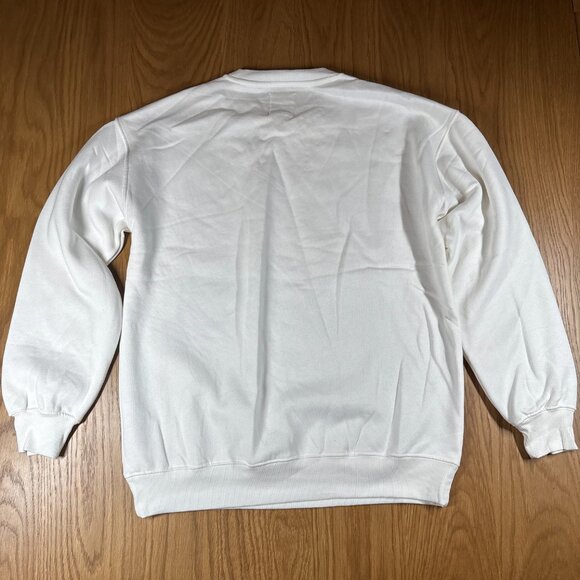 Billabong Skeleton Surf Graphic Sweatshirt White Retro Floral Surf Tee – Size S - Picture 5 of 9